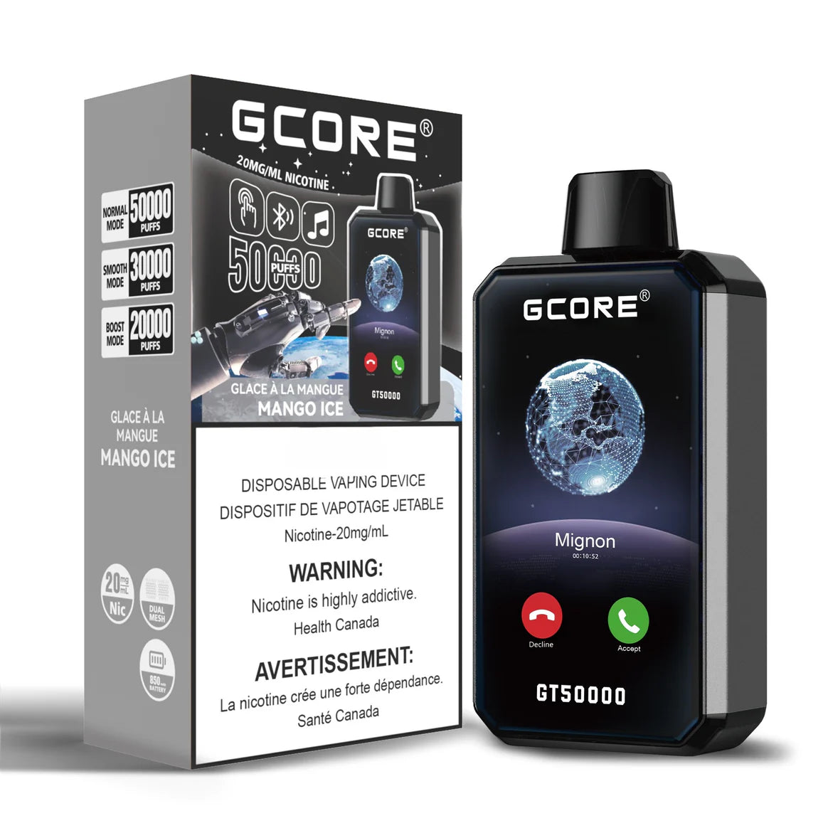 Gcore GT 50K Disposables- Mango Ice