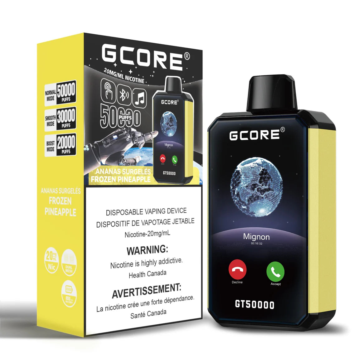 Gcore GT 50K Disposables - Frozen Pineapple