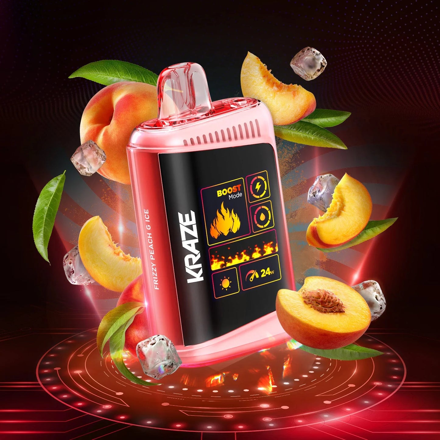 HD MEGA
Frizzy Peach G Ice Disposable Vape