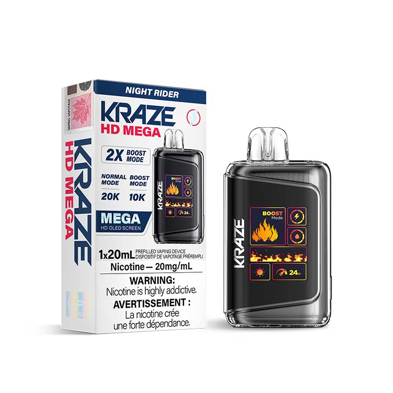 Kraze HD Mega Disposable - Night Rider (ON)