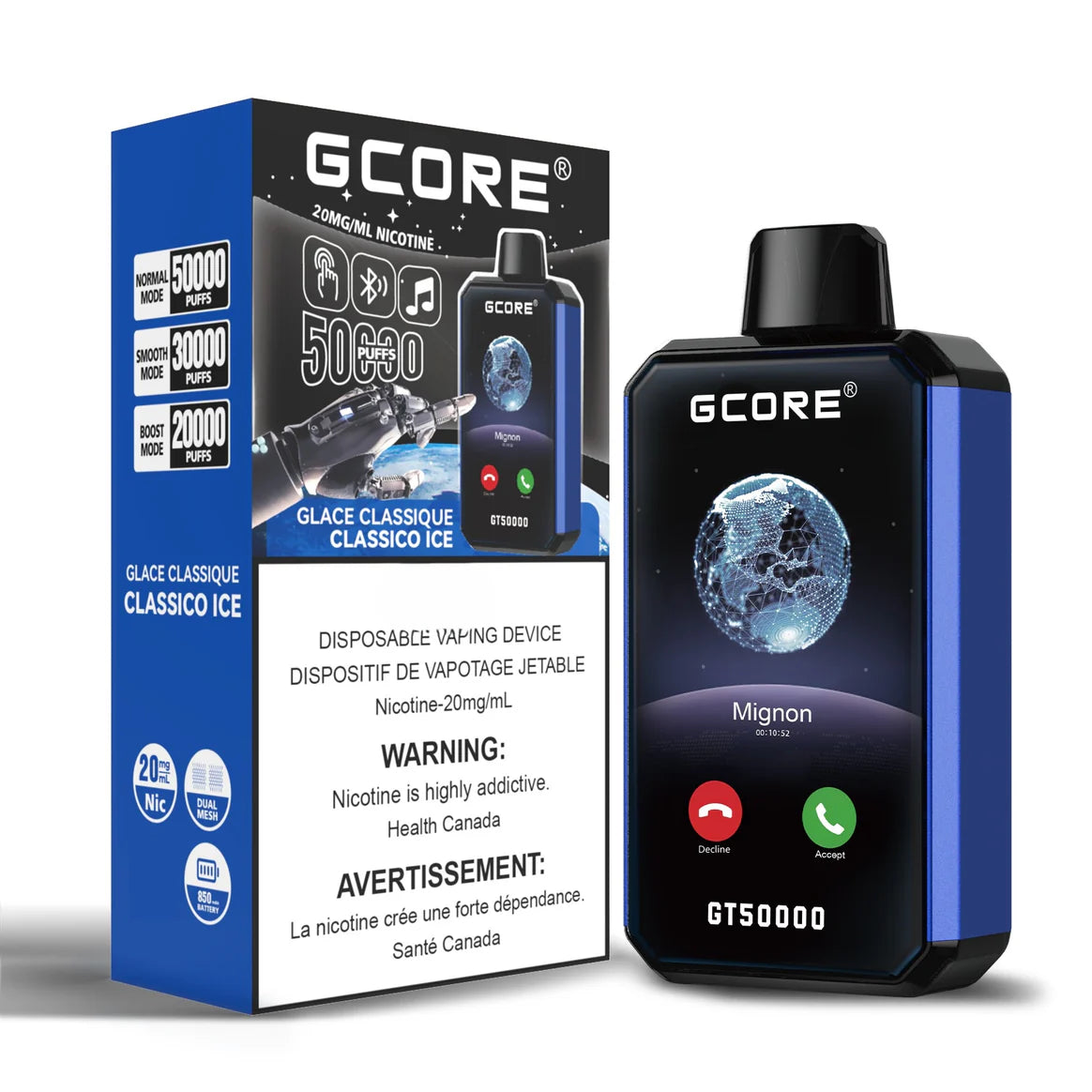 Gcore GT 50K Disposables- Classico Ice