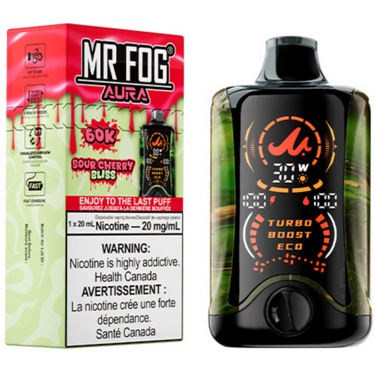 Mr Fog AURA 60K Disposable Vape- Sour Cherry Bliss