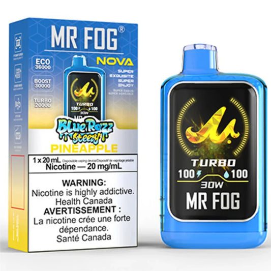 MR FOG NOVA 36K Disposable Vape - Blue Razz Steezy Pineapple
