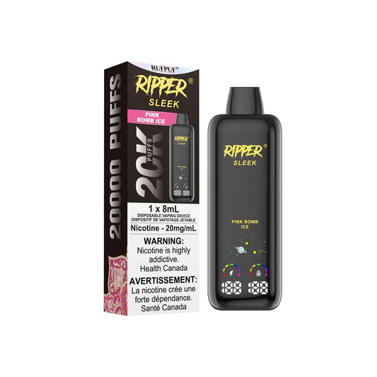 PINK BOMB ICE - RIPPER SLEEK Disposable Vape 20K