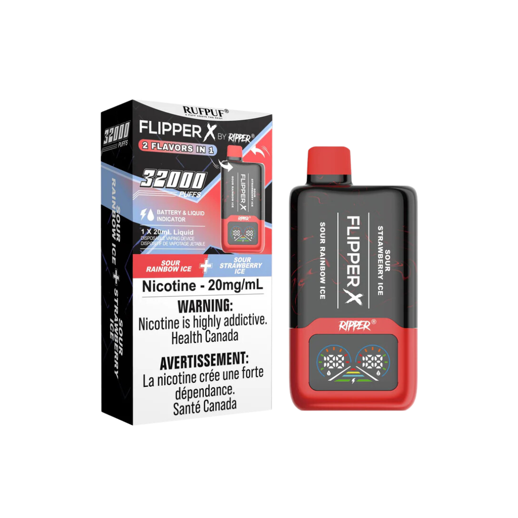 Flipper X 32K - Sour Rainbow Ice/Sour Strawberry Ice