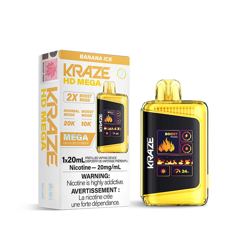 Kraze HD Mega Disposable - Banana Ice