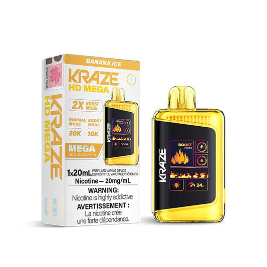 Kraze HD Mega Disposable - Banana Ice