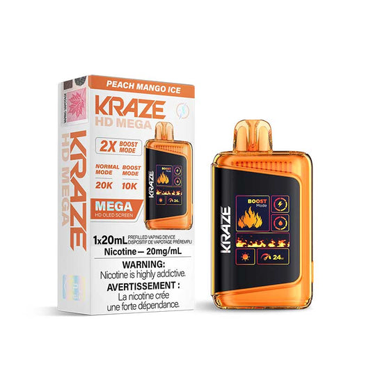 Kraze HD Mega Disposable - Peach Mango Ice