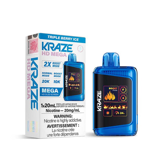 Kraze HD Mega Disposable - Triple Berry Ice